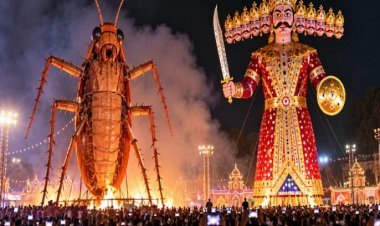 रावण के साथ जलेगा 30 फुट का कॉकरोच, दिल्ली में रामलीला आयोजकों का फैसला