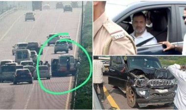 राहुल गांधी के काफिले में बड़ा हादसा, पूर्वांचल एक्सप्रेसवे पर आपस में टकराईं 5 गाड़ियां; जानें कैसी है स्थिति