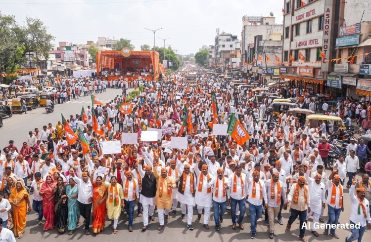 इंदौर में भाजपा की विशाल पदयात्रा आज, CM मोहन यादव समेत कई दिग्गज नेता होंगे शामिल; 1 लाख लोगों के जुटने का दावा