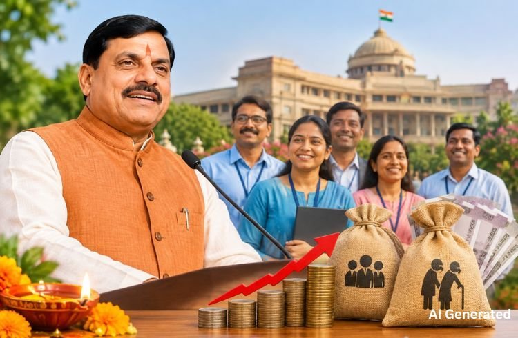 MP DA Hike 2026: मध्य प्रदेश के सरकारी कर्मचारियों को दिवाली का तोहफा, DA में 2% की बढ़ोतरी; जानें कब मिलेगा एरियर